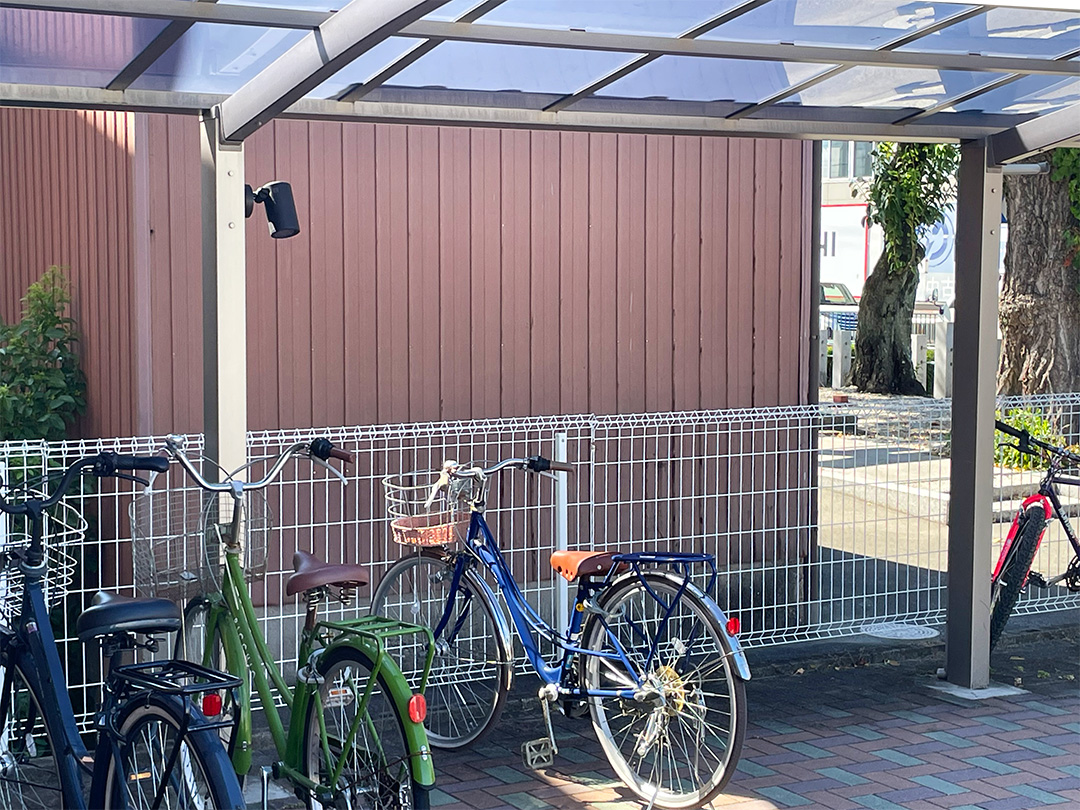 【駐輪場】多くの生徒が自転車通塾中！