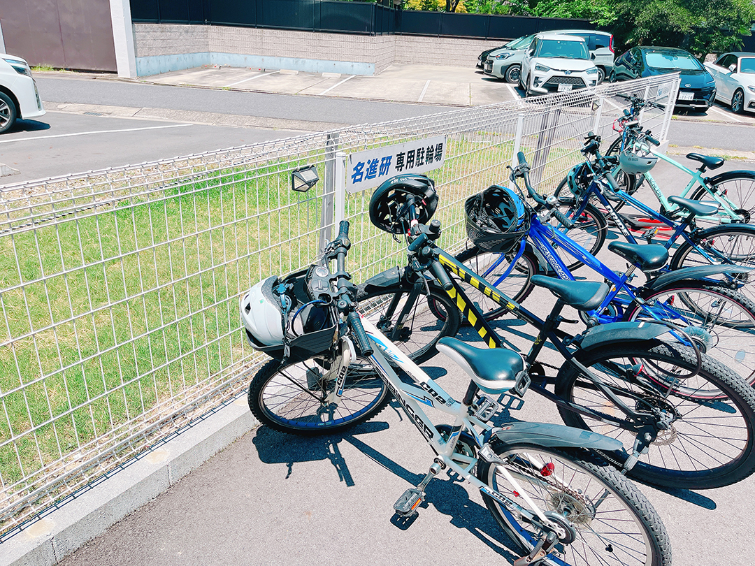 【駐輪場】自転車での通塾生も多数